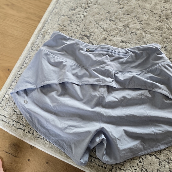 Lululemon Speed Up Shorts Blue Linen Size 8 4" - Picture 4 of 7